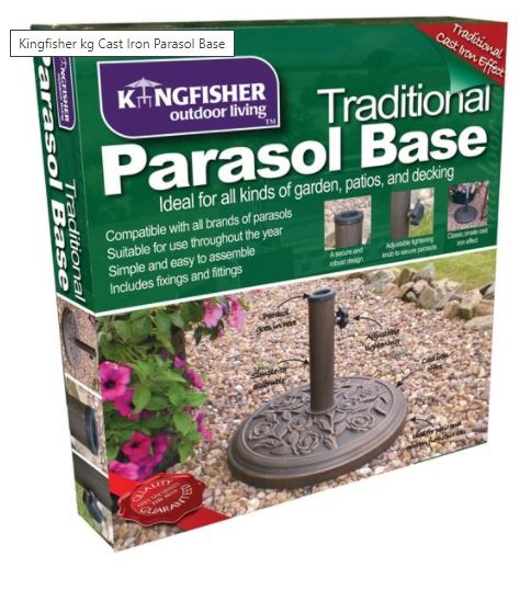 9kg Cast Iron Effect Parasol Base - Lynendo Trade Store