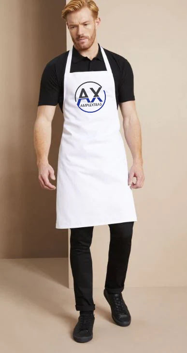 Plain White Cotton Aprons-Printed Apron Full Colour Design-Personalised Kitchen Apron For Men & Women - Lynendo Trade Store