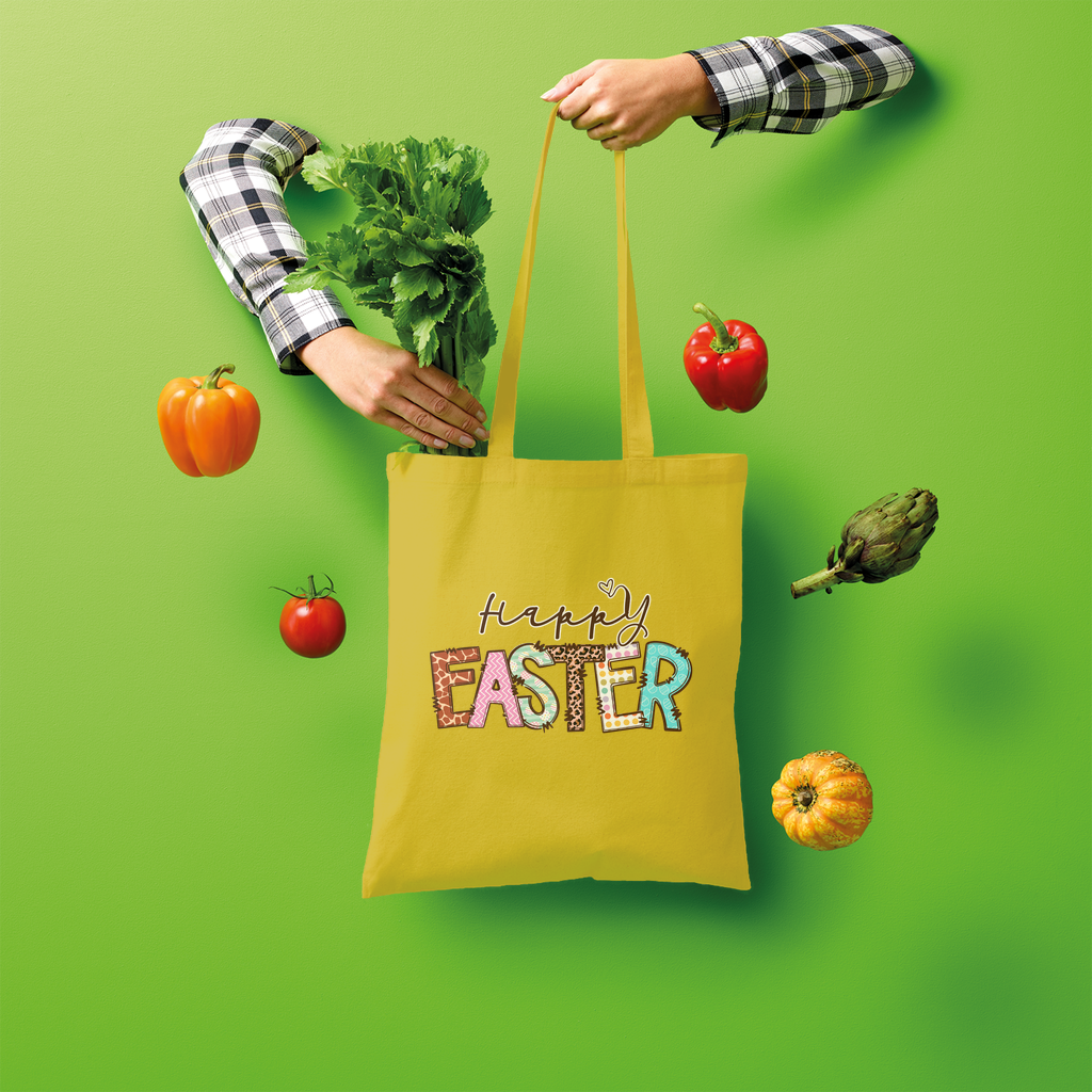 Happy Easter Shopper Tote Bag - Lynendo Trade Store