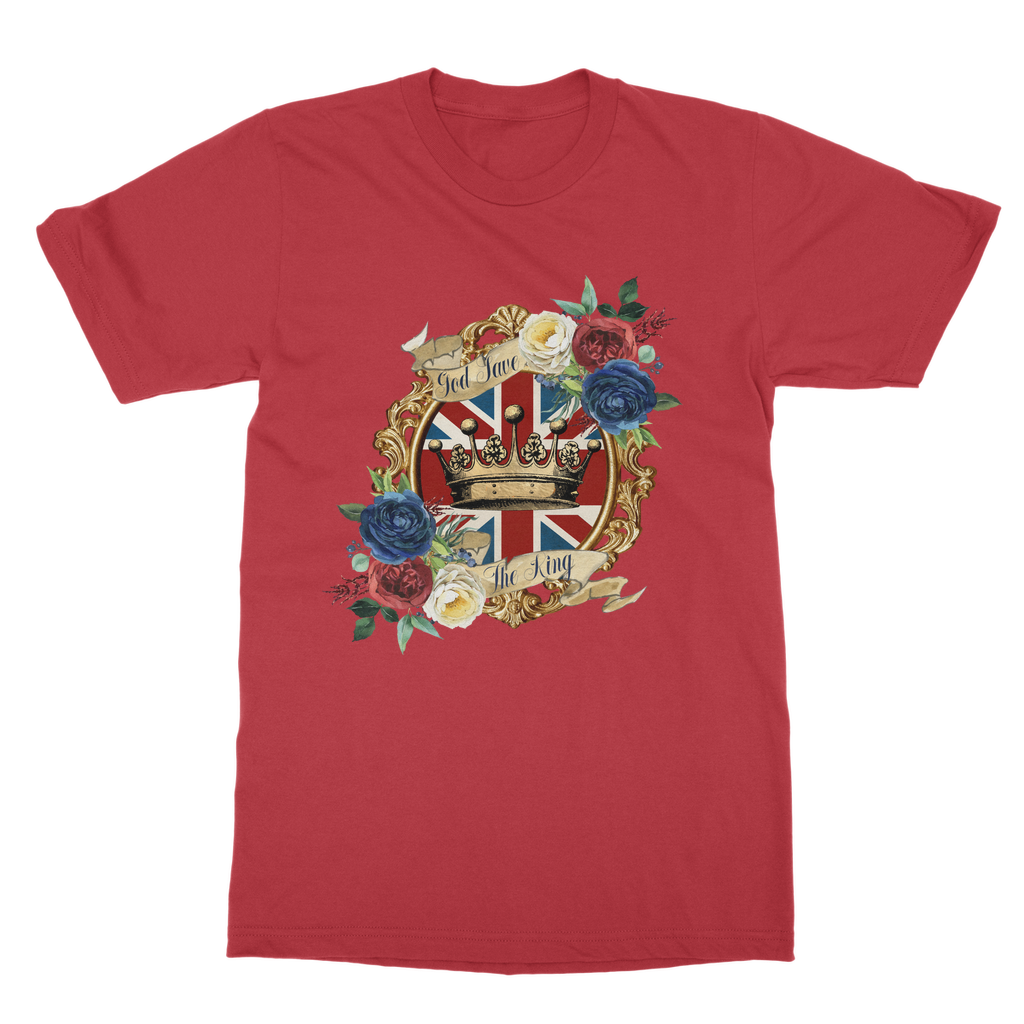 GOD SAVE THE KING Classic Heavy Cotton Adult T-Shirt - Lynendo Trade Store