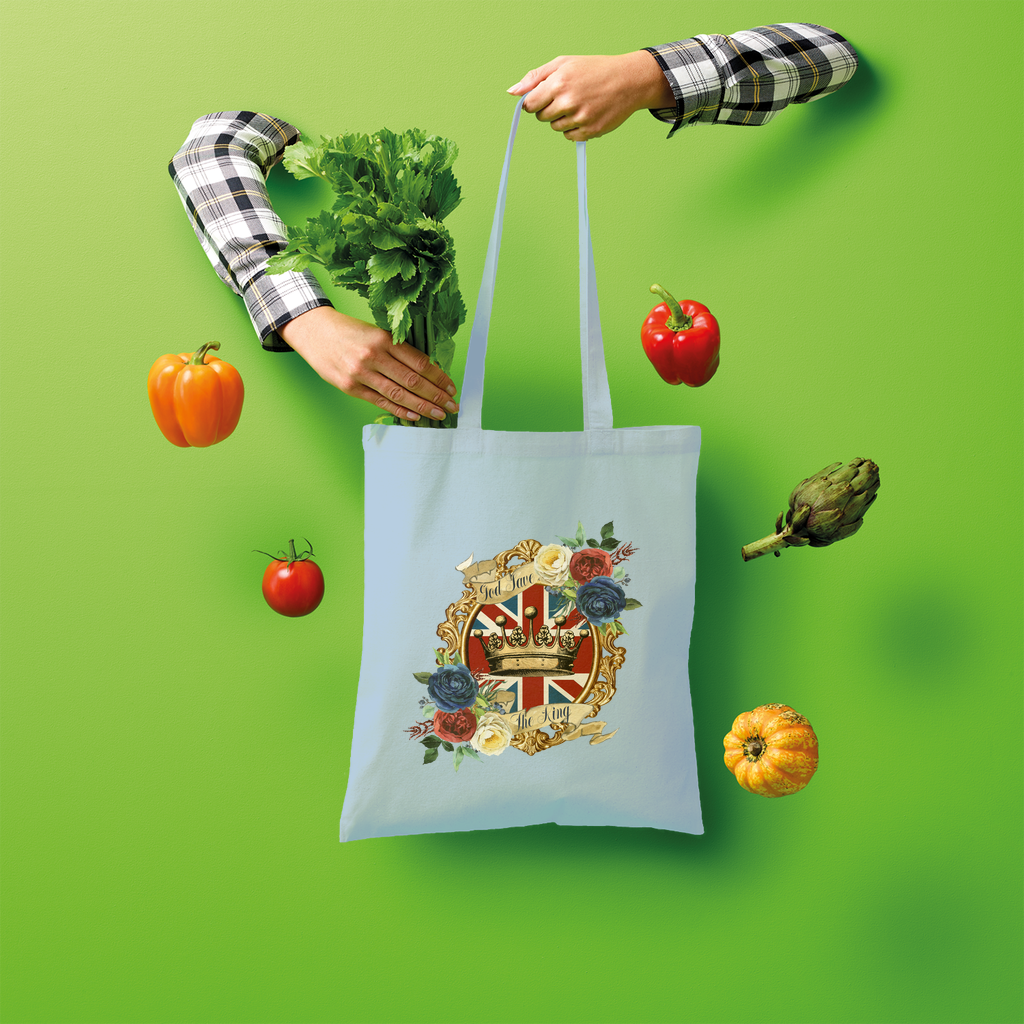 GOD SAVE THE KING Shopper Tote Bag - Lynendo Trade Store
