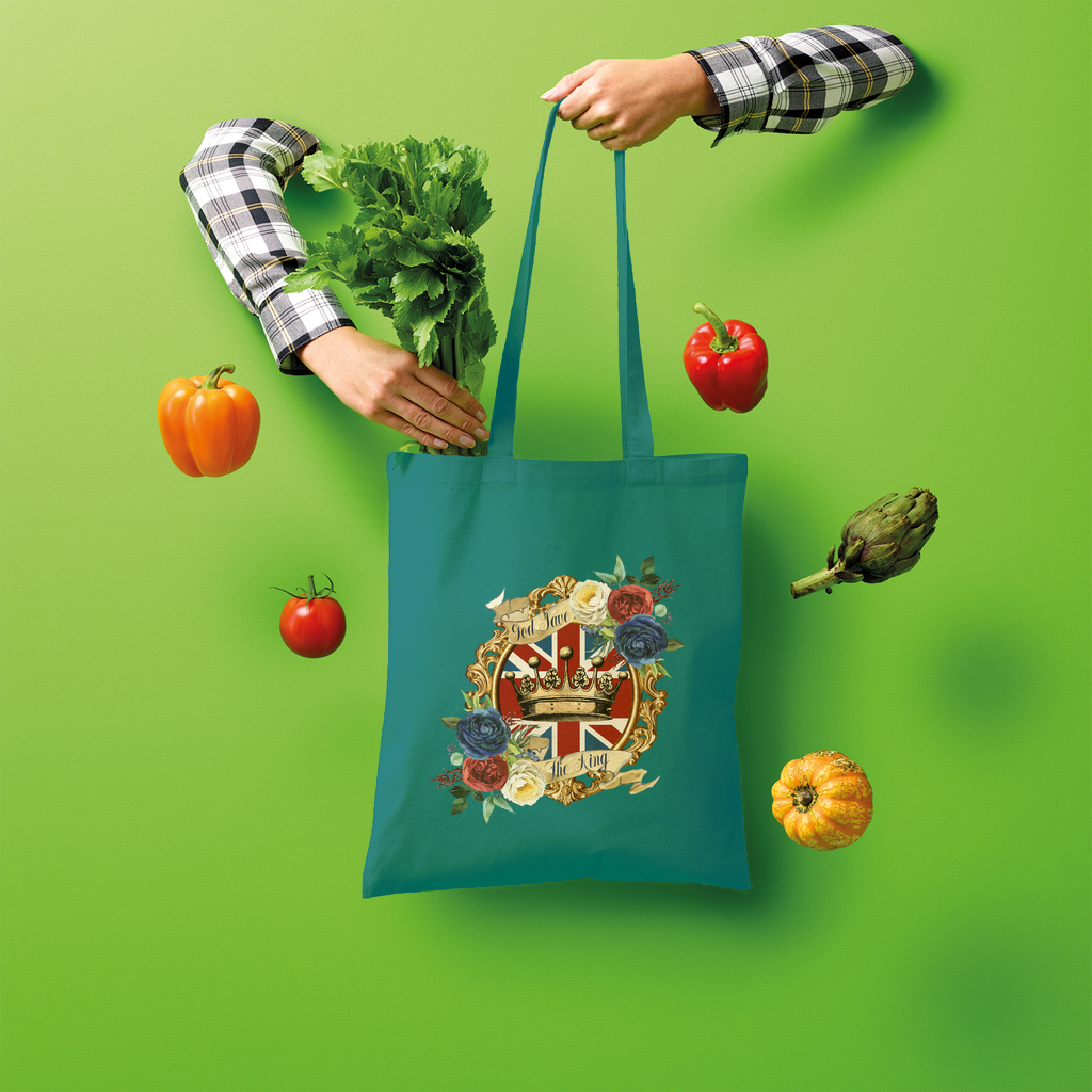 GOD SAVE THE KING Shopper Tote Bag - Lynendo Trade Store