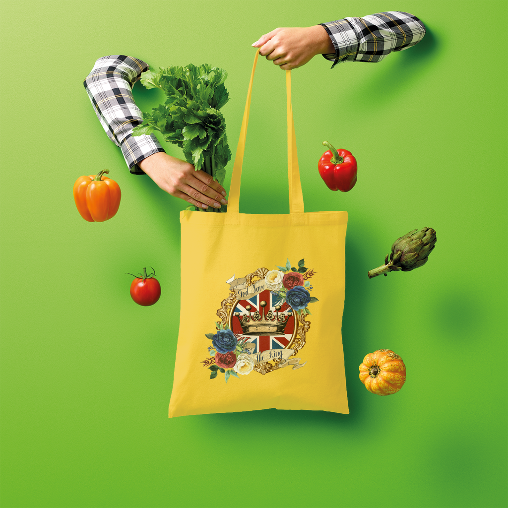 GOD SAVE THE KING Shopper Tote Bag - Lynendo Trade Store