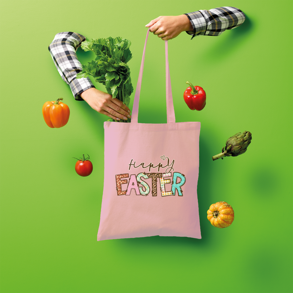 Happy Easter Shopper Tote Bag - Lynendo Trade Store