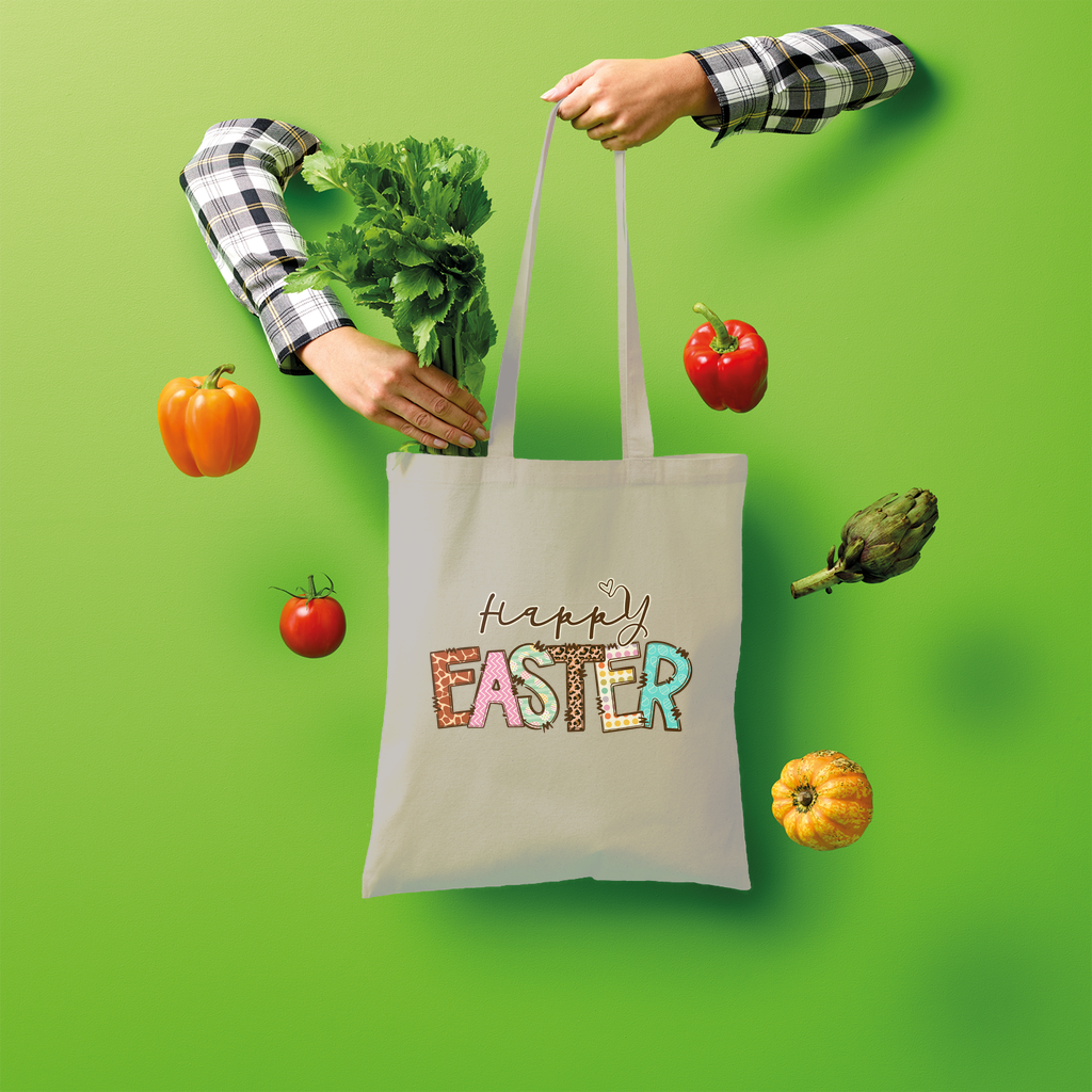 Happy Easter Shopper Tote Bag - Lynendo Trade Store