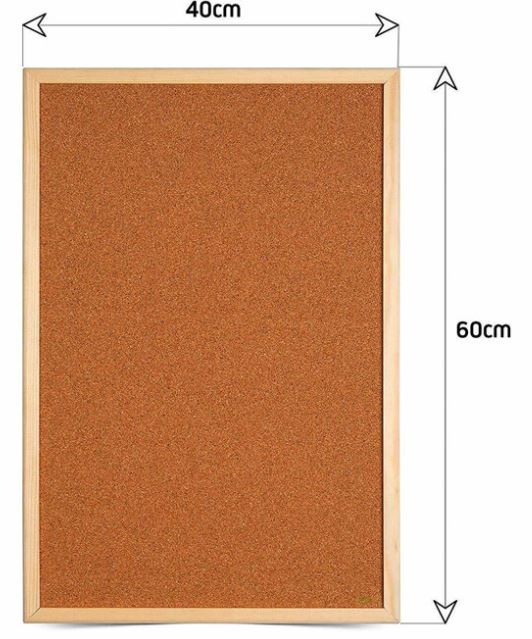 Cork Board with Wood Surround 400 x 600mm - Lynendo Trade Store