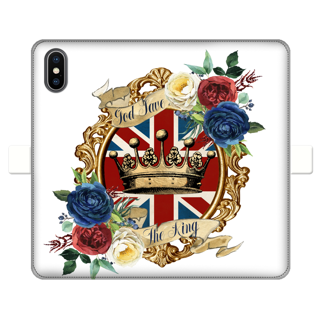GOD SAVE THE KING Fully Printed Wallet Cases - Lynendo Trade Store