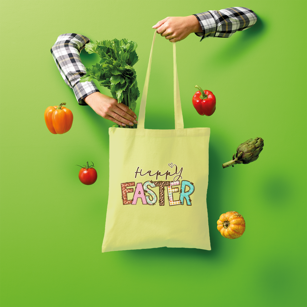 Happy Easter Shopper Tote Bag - Lynendo Trade Store