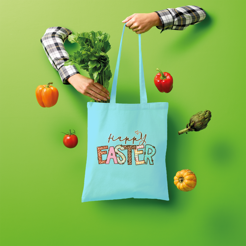 Happy Easter Shopper Tote Bag - Lynendo Trade Store