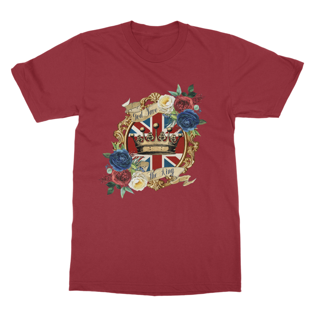 GOD SAVE THE KING Classic Heavy Cotton Adult T-Shirt - Lynendo Trade Store