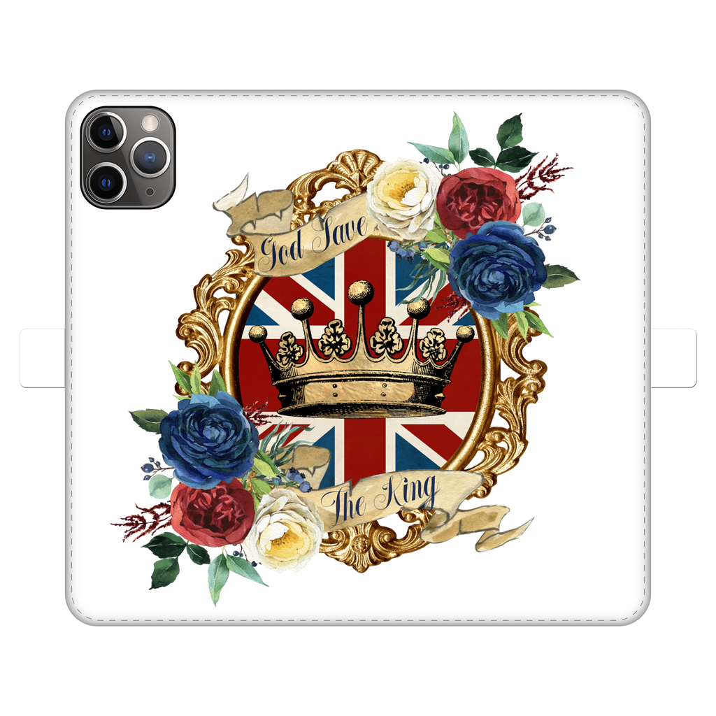 GOD SAVE THE KING Fully Printed Wallet Cases - Lynendo Trade Store