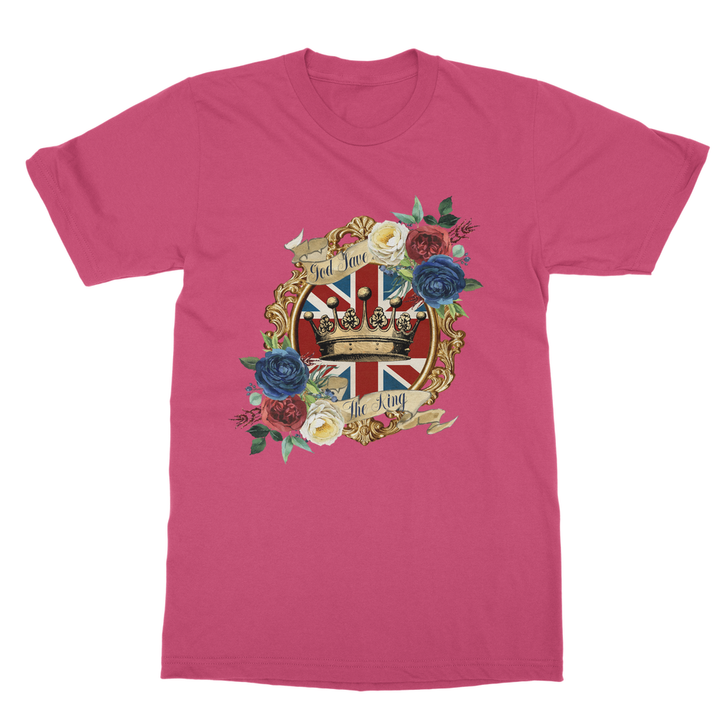 GOD SAVE THE KING Classic Heavy Cotton Adult T-Shirt - Lynendo Trade Store