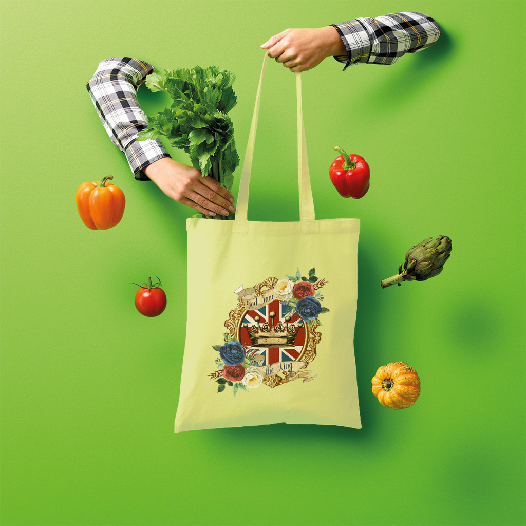 GOD SAVE THE KING Shopper Tote Bag - Lynendo Trade Store