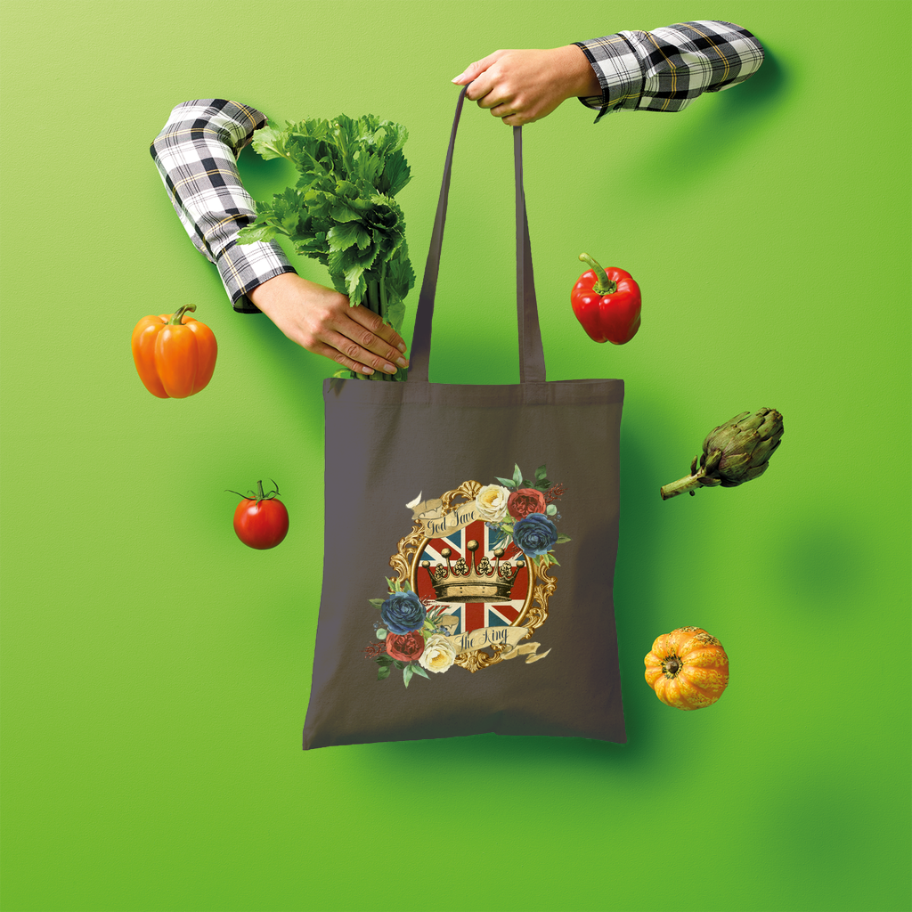 GOD SAVE THE KING Shopper Tote Bag - Lynendo Trade Store