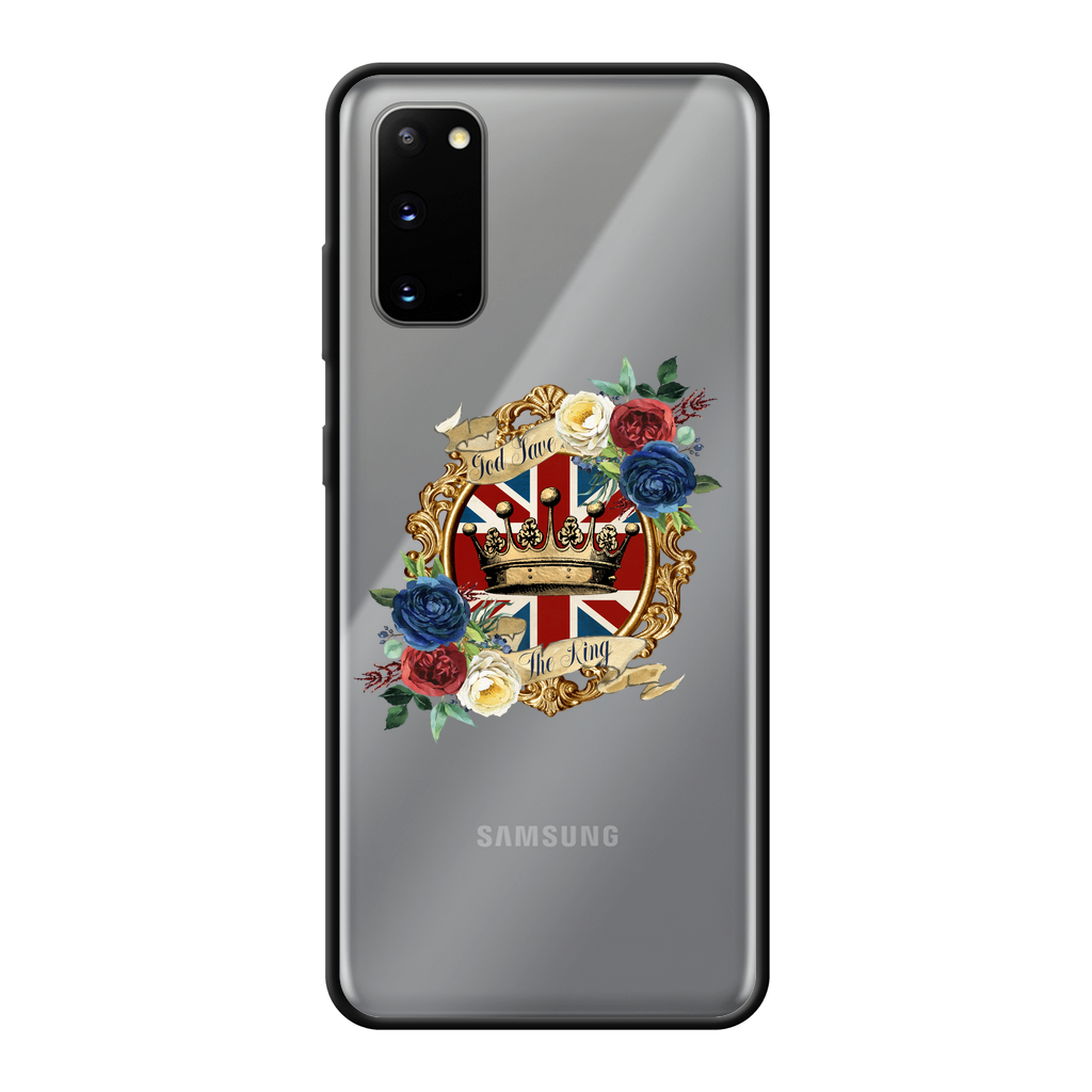 GOD SAVE THE KING Back Printed Black Soft Phone Case - Lynendo Trade Store