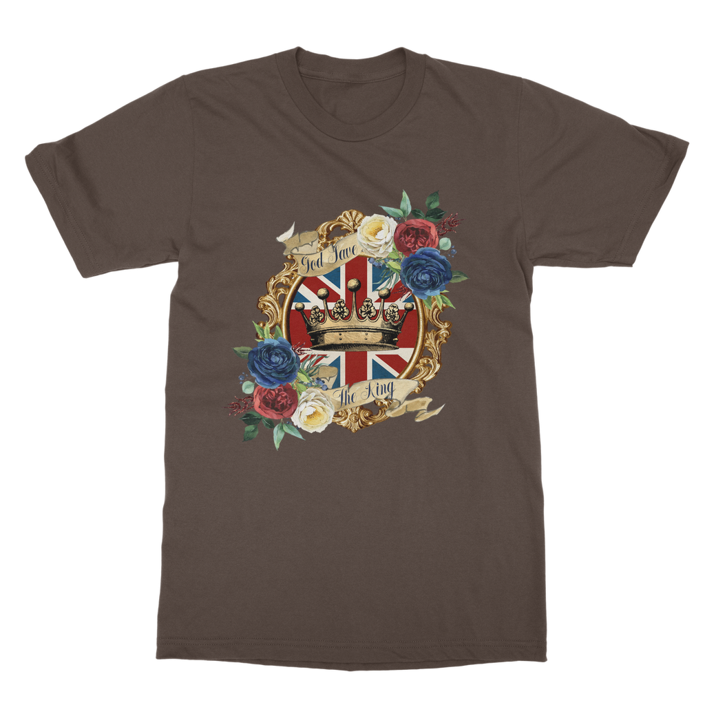 GOD SAVE THE KING Classic Heavy Cotton Adult T-Shirt - Lynendo Trade Store