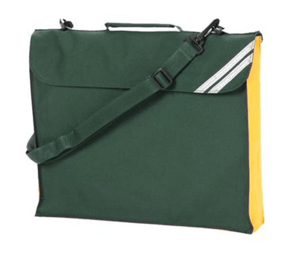 Expandable Book Bag with Strap & Contrast Panel (2793) - Lynendo Trade Store