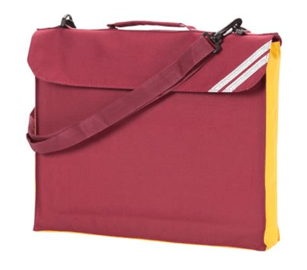 Expandable Book Bag with Strap & Contrast Panel (2793) - Lynendo Trade Store