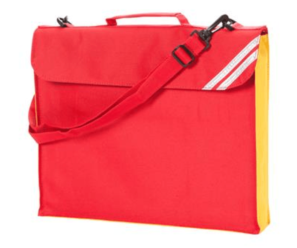 Expandable Book Bag with Strap & Contrast Panel (2793) - Lynendo Trade Store