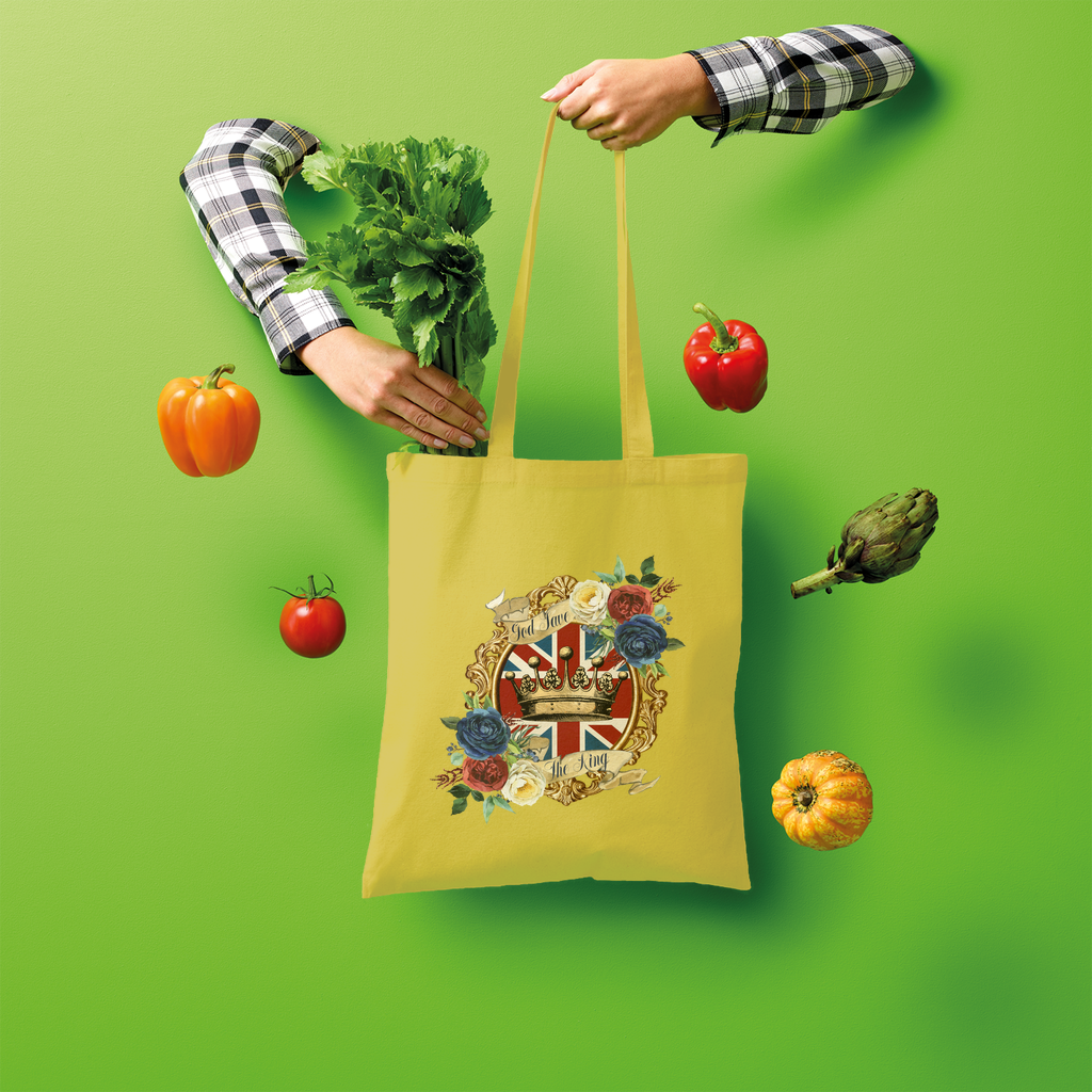 GOD SAVE THE KING Shopper Tote Bag - Lynendo Trade Store
