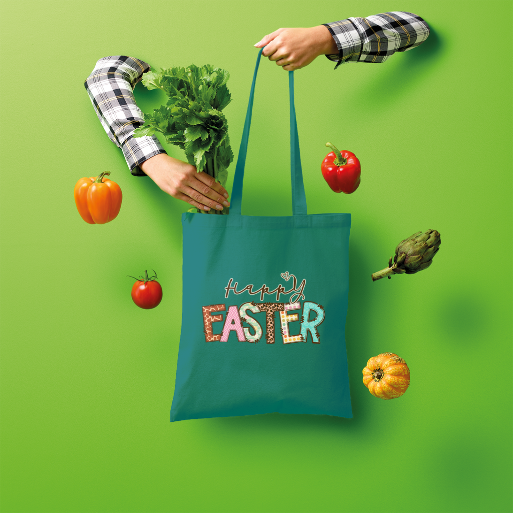 Happy Easter Shopper Tote Bag - Lynendo Trade Store