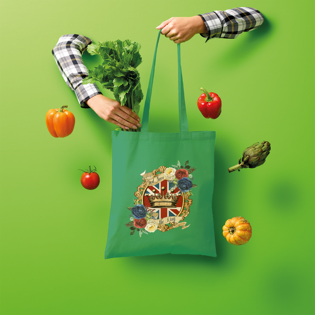 GOD SAVE THE KING Shopper Tote Bag - Lynendo Trade Store
