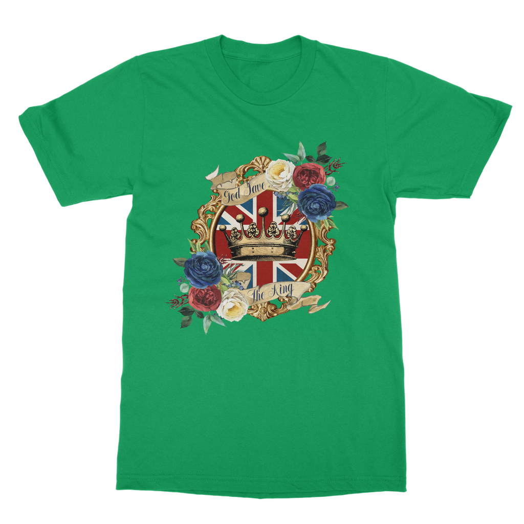 GOD SAVE THE KING Classic Heavy Cotton Adult T-Shirt - Lynendo Trade Store