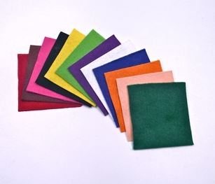 Felt Squares 75mm (3) Pk 12 - Lynendo Trade Store