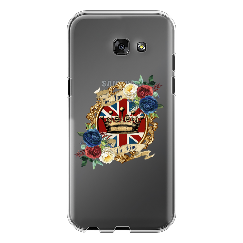 GOD SAVE THE KING Back Printed Transparent Hard Phone Case - Lynendo Trade Store