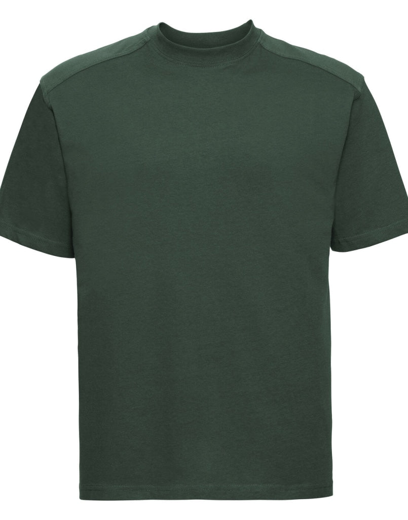 Russell - Heavy Duty Workwear T Shirt Sml / Bottle Green