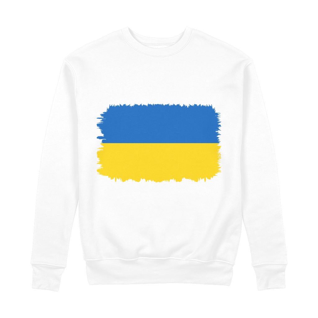 UKRAINE FLAG 100% Organic Cotton Sweatshirt - Lynendo Trade Store