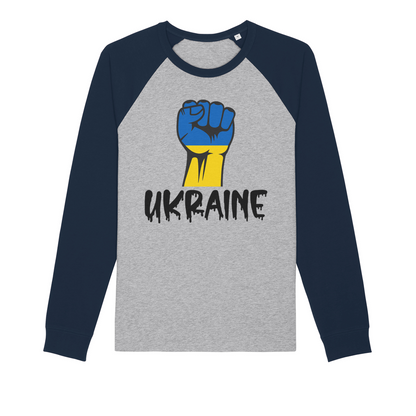 Ukraine Fist Premium Raglan Long Sleeve Shirt - Lynendo Trade Store