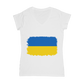 UKRAINE FLAG Classic Women's V-Neck T-Shirt - Lynendo Trade Store