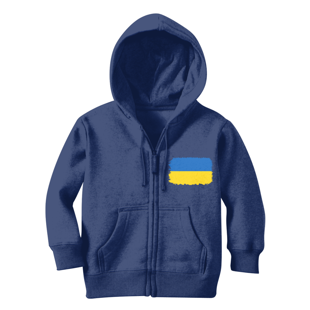 UKRAINE FLAG Classic Kids Zip Hoodie - Lynendo Trade Store