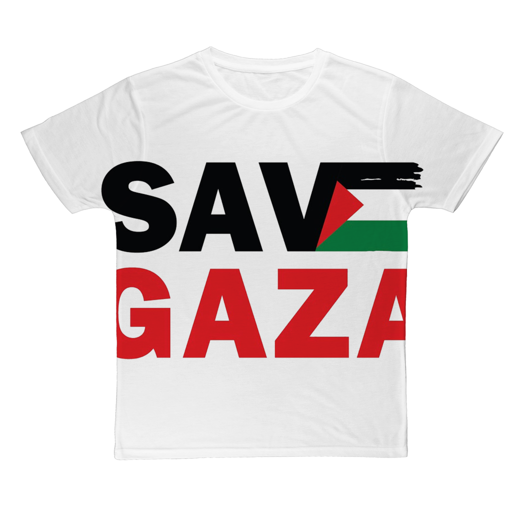 Save Gaza Classic Sublimation Adult T-Shirt - Lynendo Trade Store