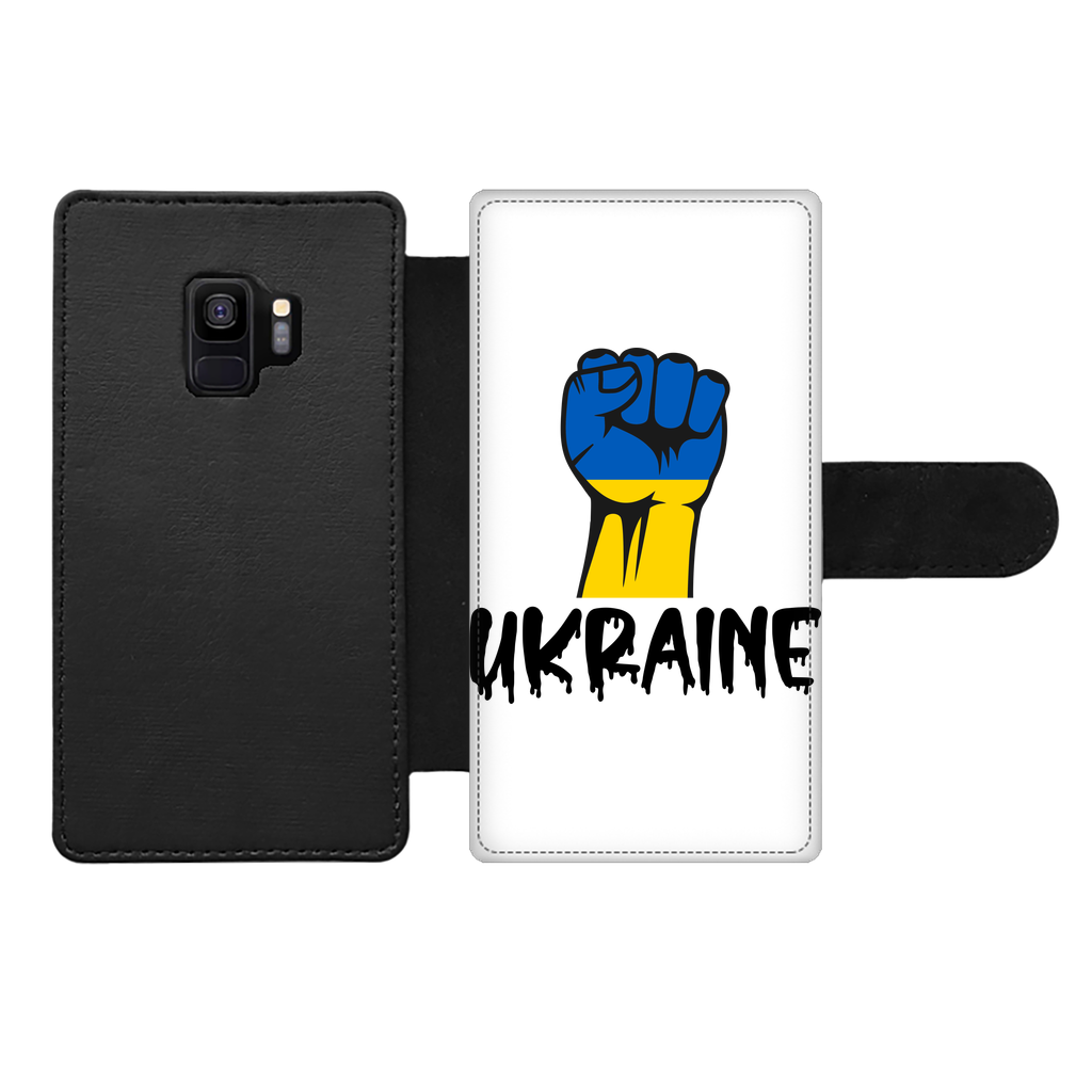 Ukraine Fist Front Printed Wallet Cases - Lynendo Trade Store