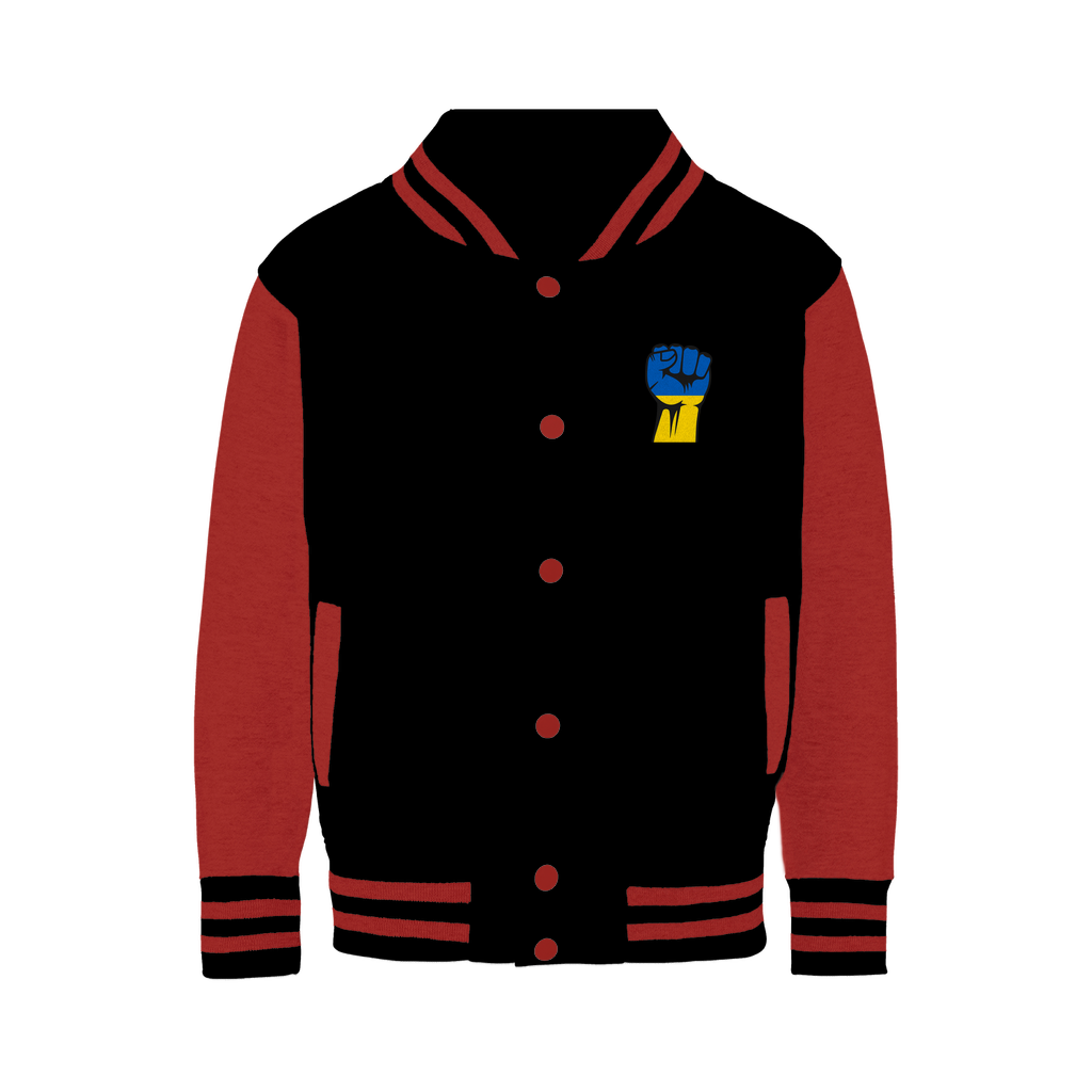 Ukraine Fist Varsity Jacket - Lynendo Trade Store