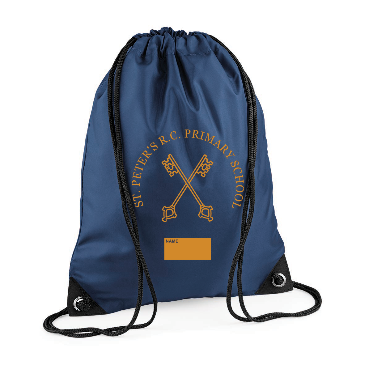 St Peter's (35040) Navy Gym Bag with Logo (2718) - Lynendo Trade Store