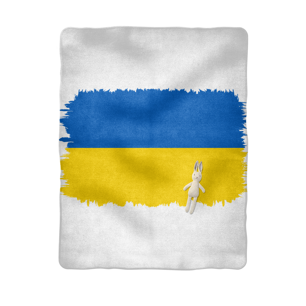 UKRAINE FLAG Sublimation Baby Blanket - Lynendo Trade Store