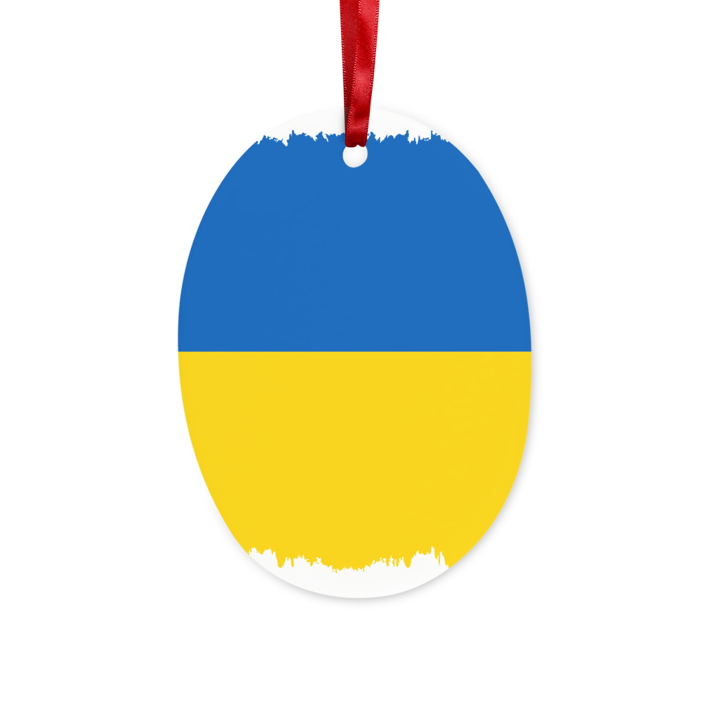 UKRAINE FLAG Ceramic Hanging Ornament - Lynendo Trade Store