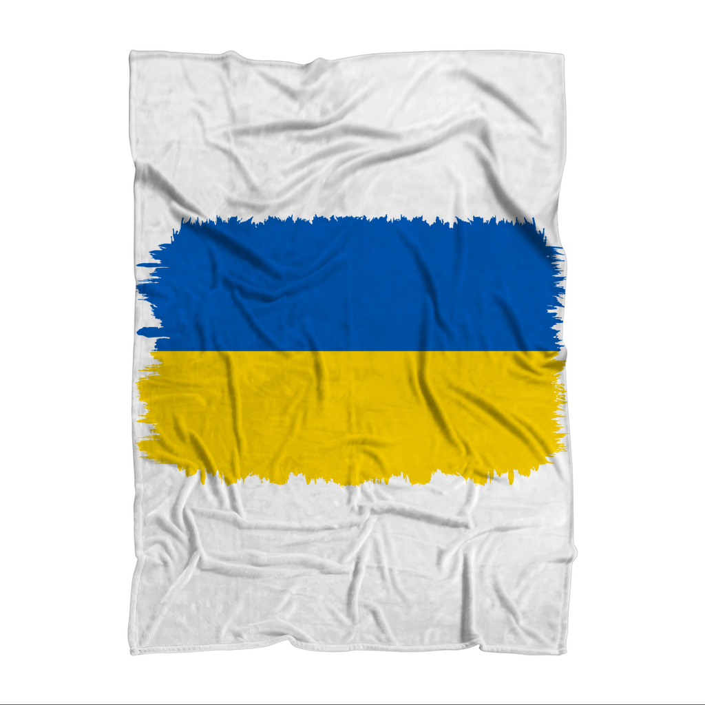 UKRAINE FLAG Sublimation Throw Blanket - Lynendo Trade Store