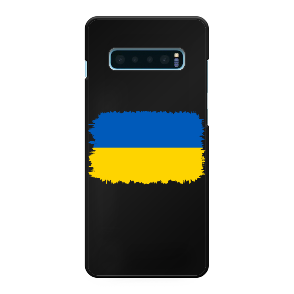 UKRAINE FLAG Back Printed Black Hard Phone Case - Lynendo Trade Store