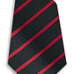 Stock Design Ties Black with Single Red Stripe (5402-9102) - Lynendo Trade Store