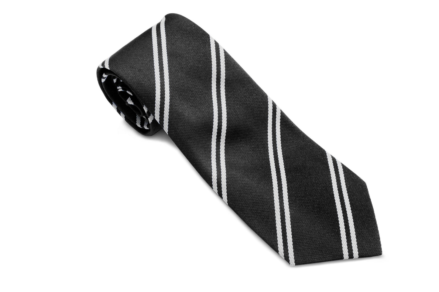 Stock Design Ties Black with Double White Stripe (5403-9201) - Lynendo Trade Store