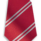 Stock Design Ties Red with double Grey Stripe (5403-9212) - Lynendo Trade Store