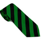 Stock Design Ties in Black and Emerald Equal Stripe (5404-9502) - Lynendo Trade Store