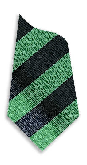 Stock Design Ties in Black and Emerald Equal Stripe (5404-9502) - Lynendo Trade Store