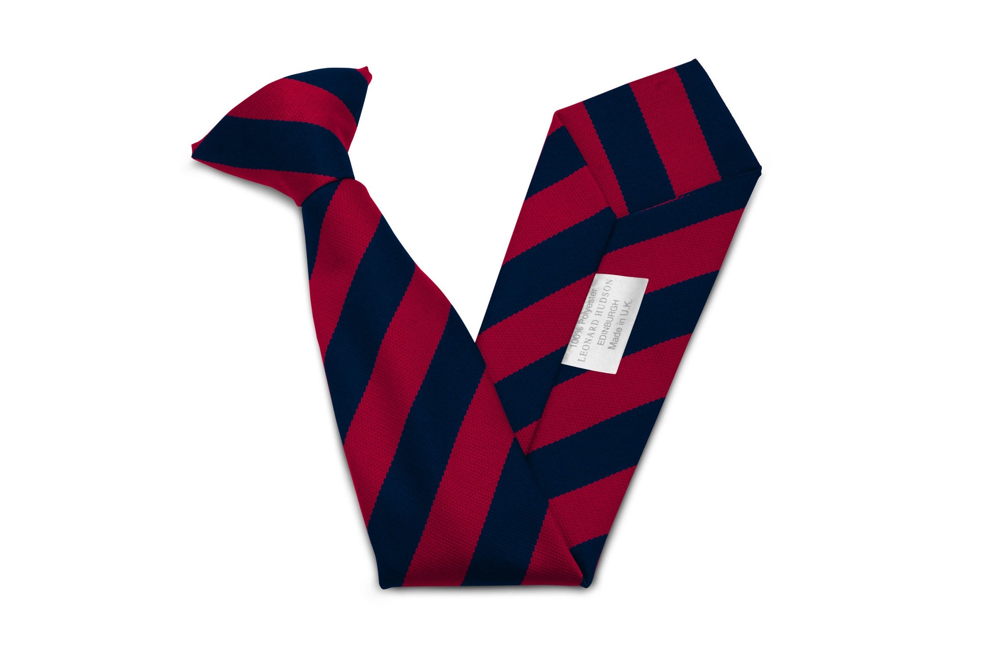 Stock Design Ties in Navy and Red Equal Stripe (5404-9504) - Lynendo Trade Store
