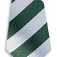 Stock Design Ties in Bottle and White Equal Stripe (5404-9505) - Lynendo Trade Store