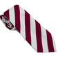 Stock Design Ties in Maroon and White Equal Stripe (5404-9507) - Lynendo Trade Store